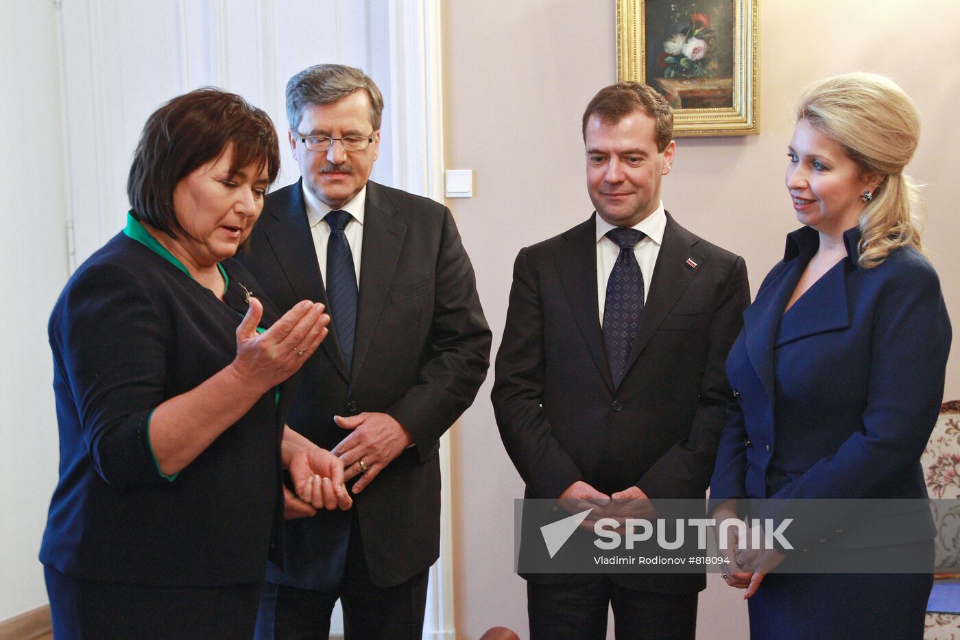 Dmitry Medvedev visits Warsaw