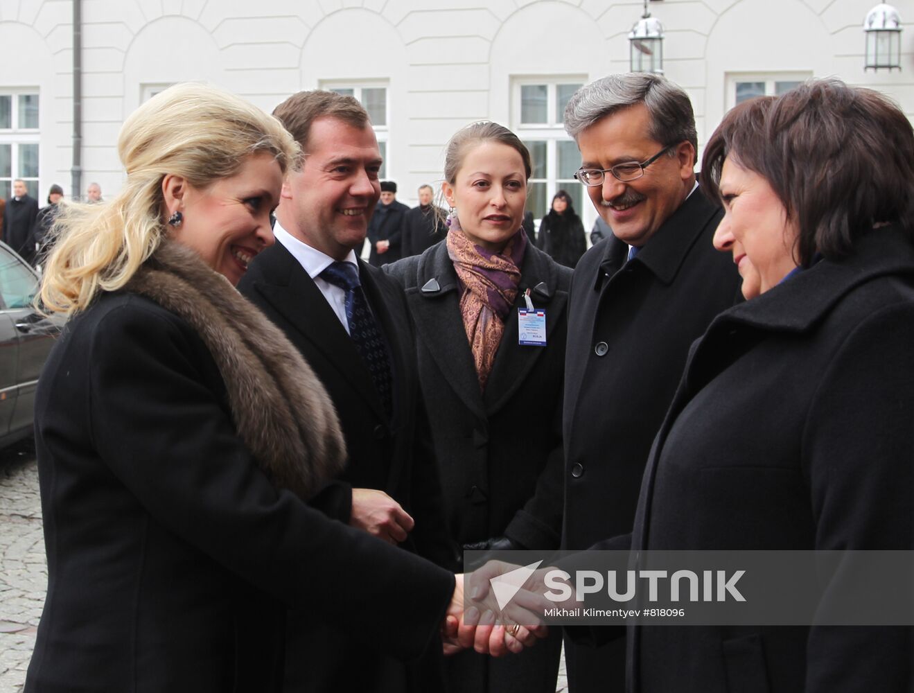 Dmitry Medvedev visits Warsaw