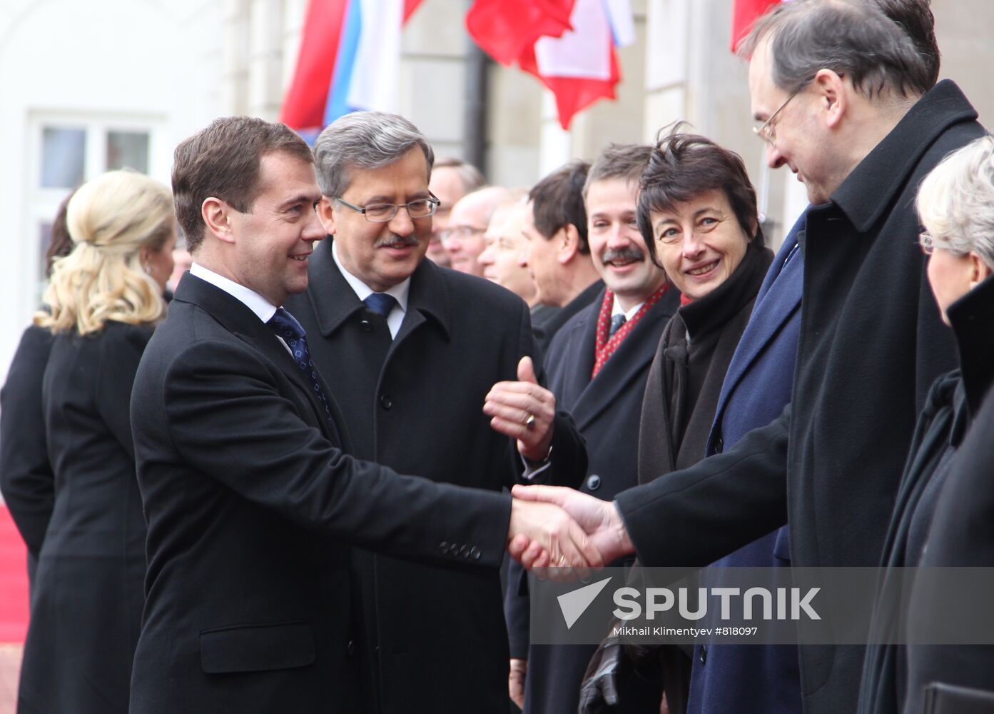 Dmitry Medvedev visits Warsaw