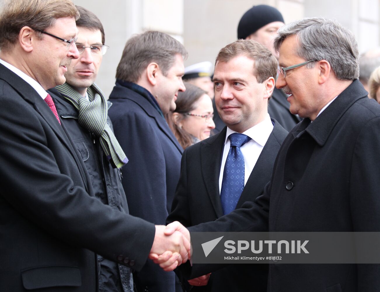 Dmitry Medvedev visits Warsaw