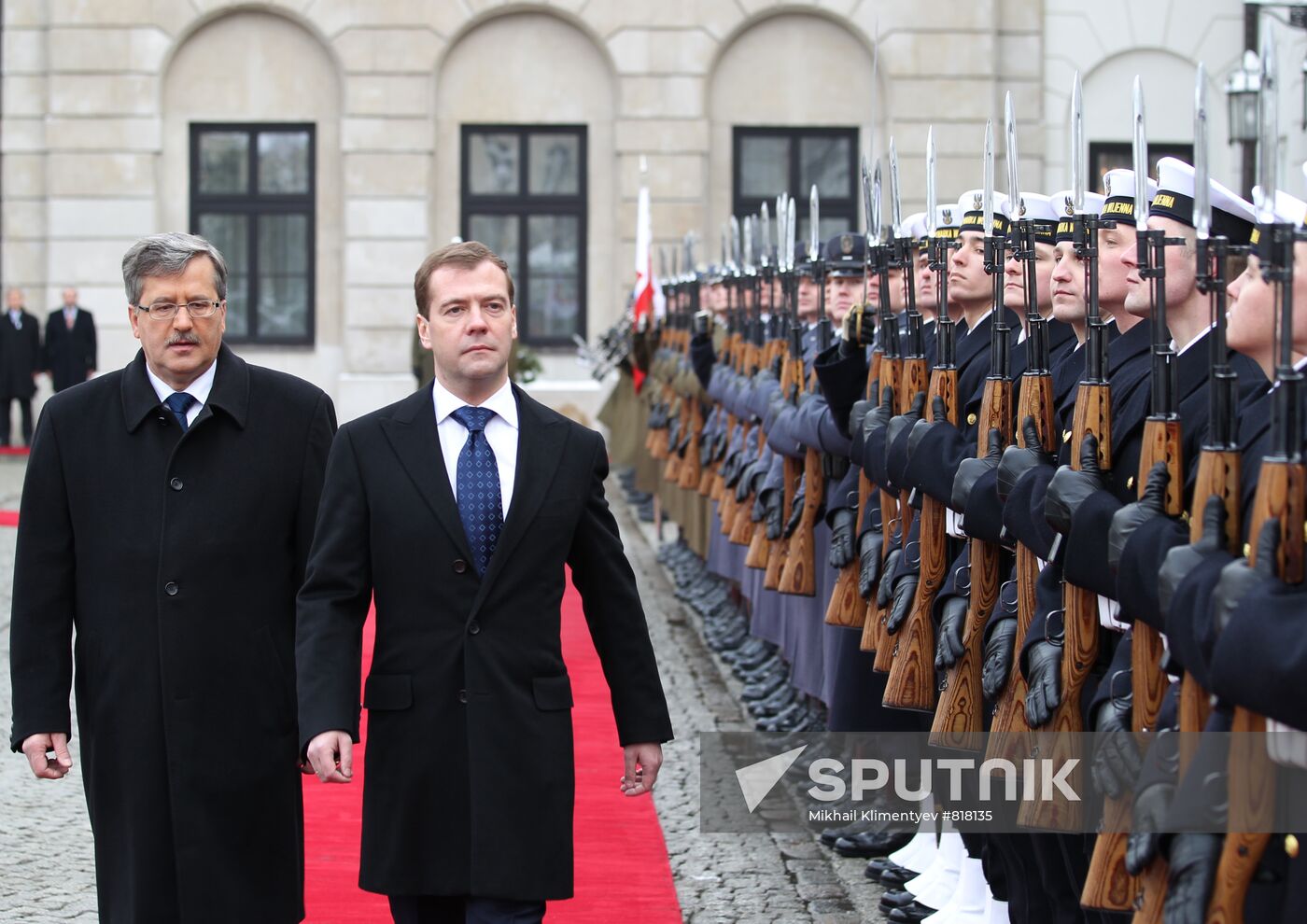 Dmitry Medvedev visits Warsaw