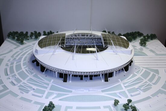 Model of new stadium Zenit