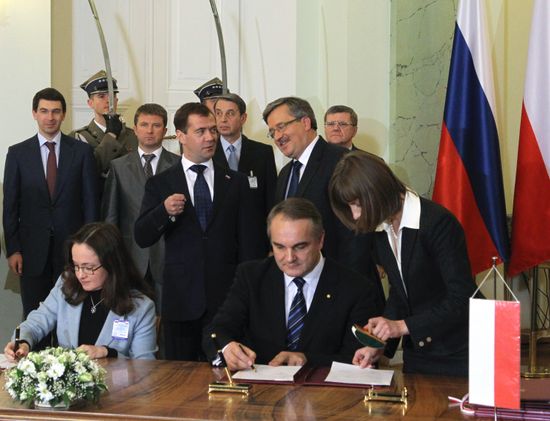 President Medvedev's official visit to Poland