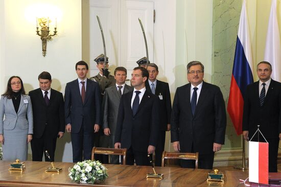 President Medvedev's official visit to Poland