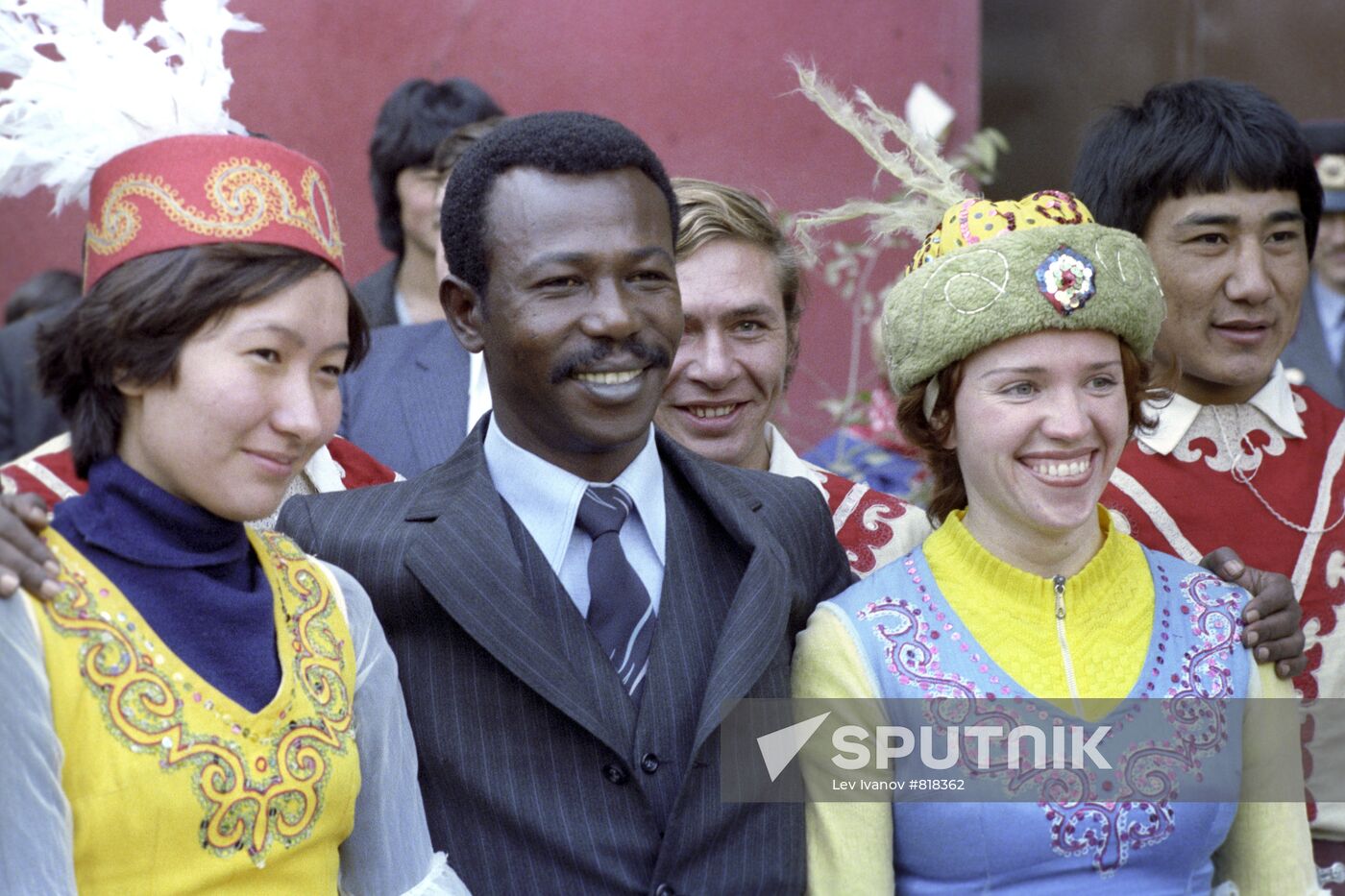 Mengistu Haile Mariam visiting Kazakh SSR