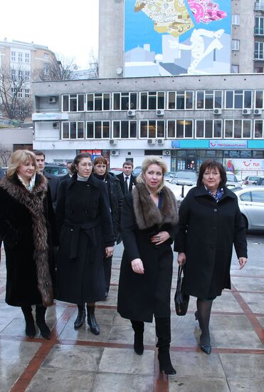 Russian, Polish First Ladies in Warsaw