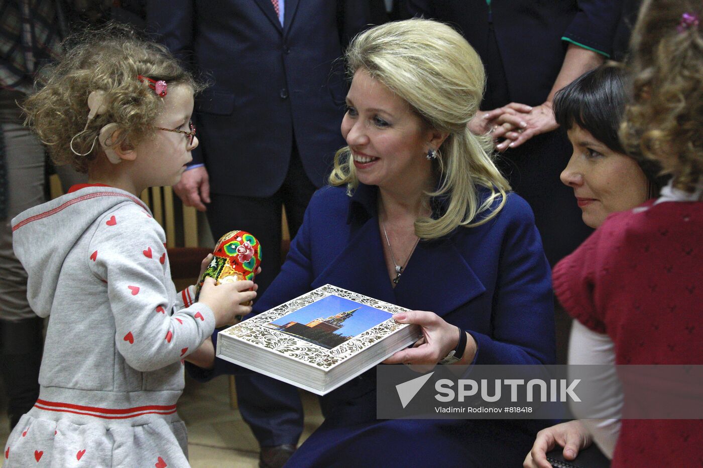 Svetlana Medvedev at International Center of Hearing and Speech