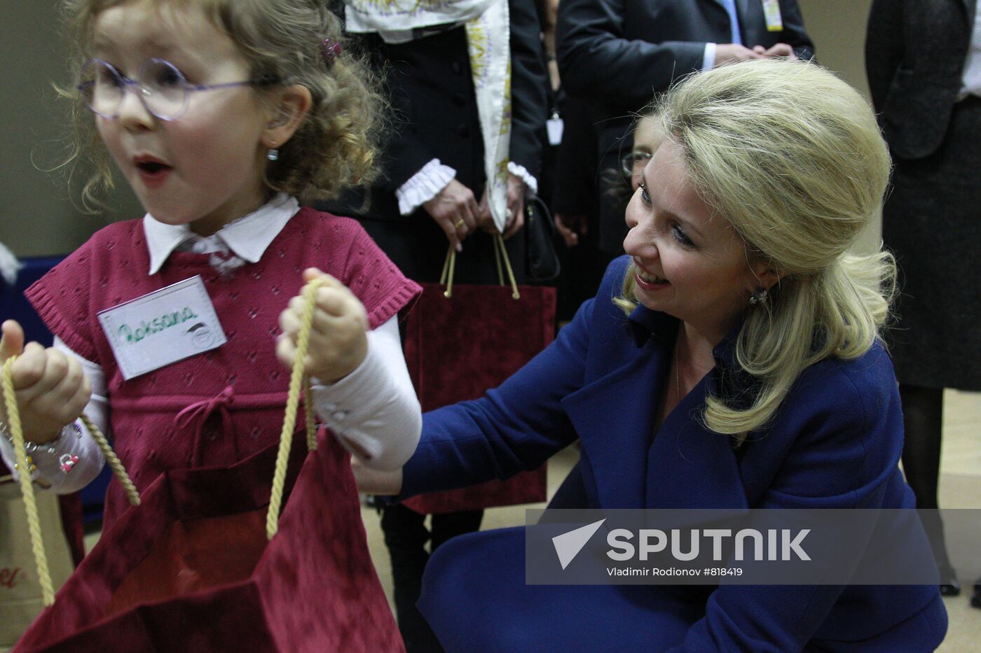 Svetlana Medvedev at International Center of Hearing and Speech