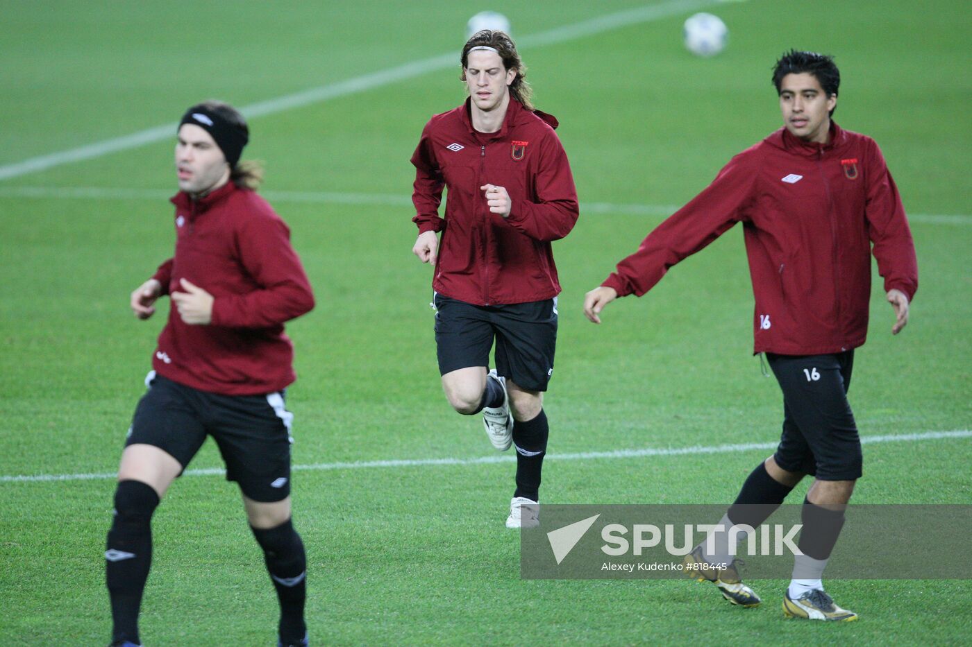 Football. FC Rubin open training in Spain