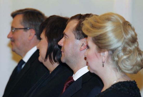Dmitry Medvedev pays official visit to Warsaw