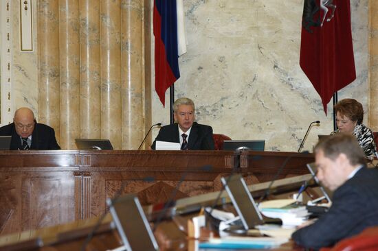 Sergei Sobyanin holds meeting of Moscow government