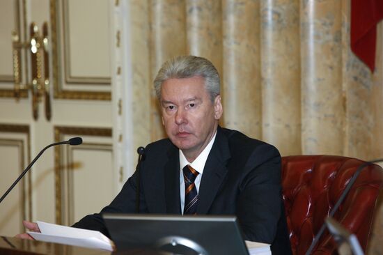 Sergei Sobyanin holds meeting of Moscow government