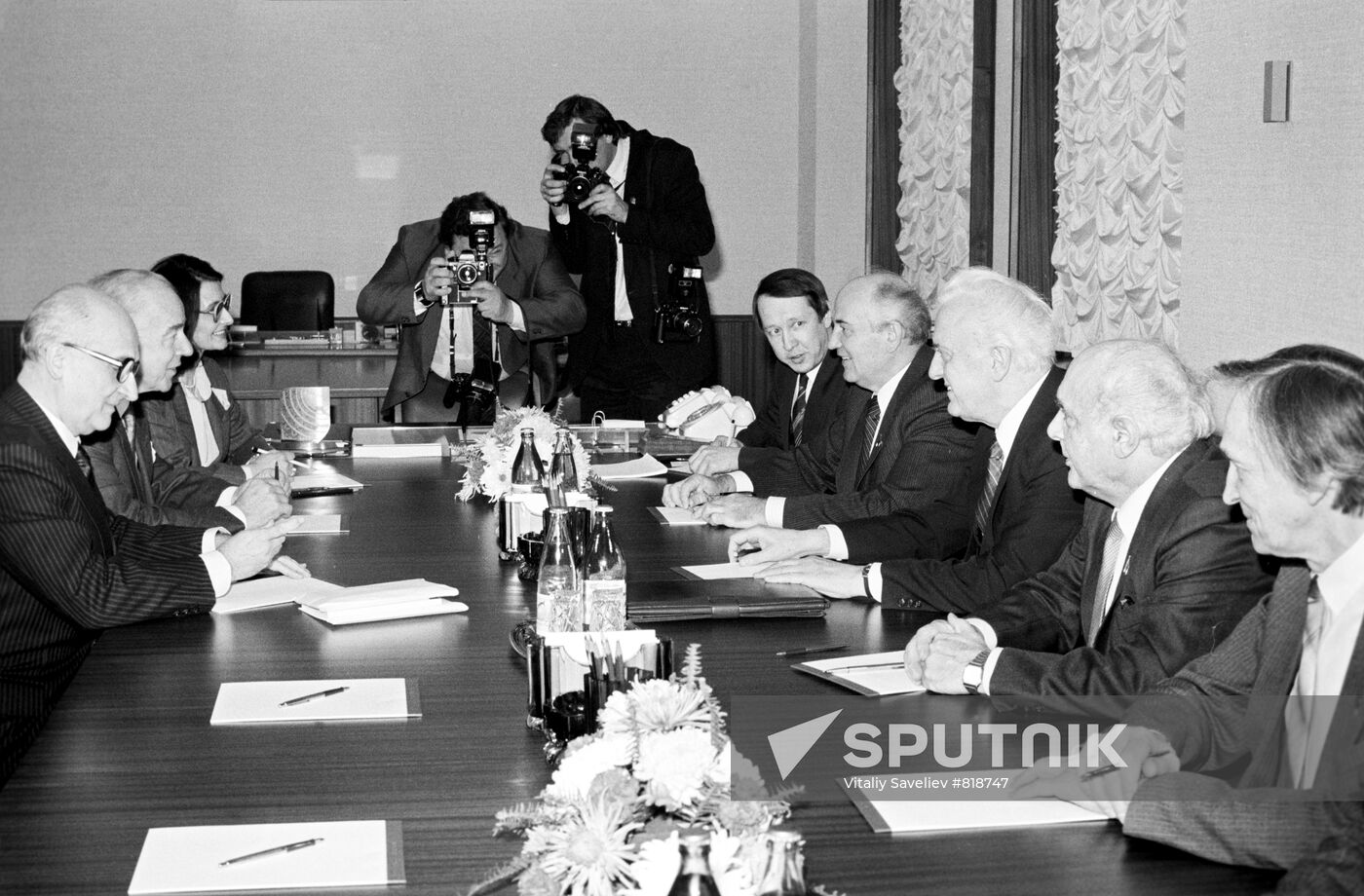 Mikhail Gorbachev and Budimir Lončar