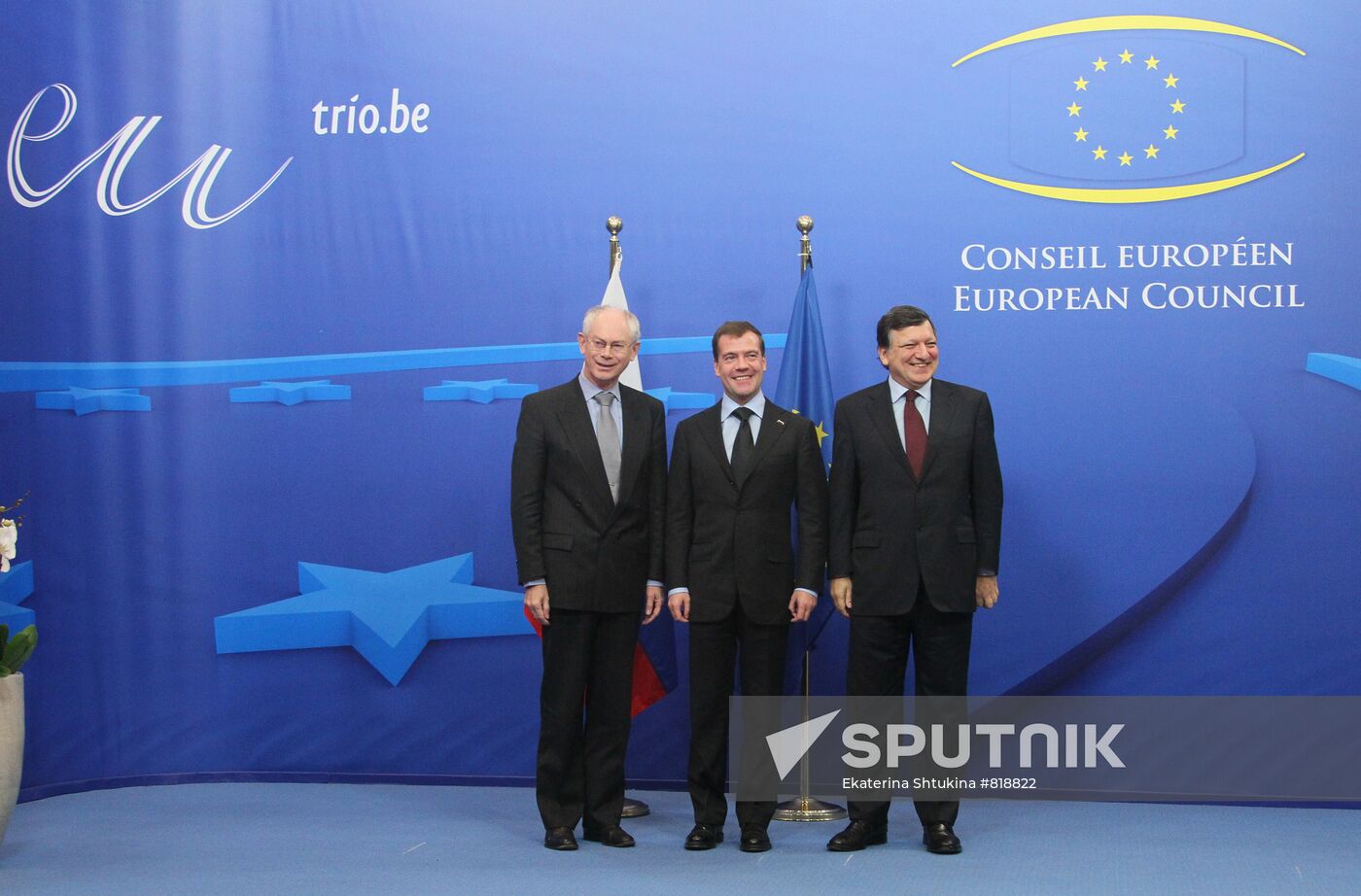 Dmitry Medvedev arrives in Brussels for Russia-EU summit