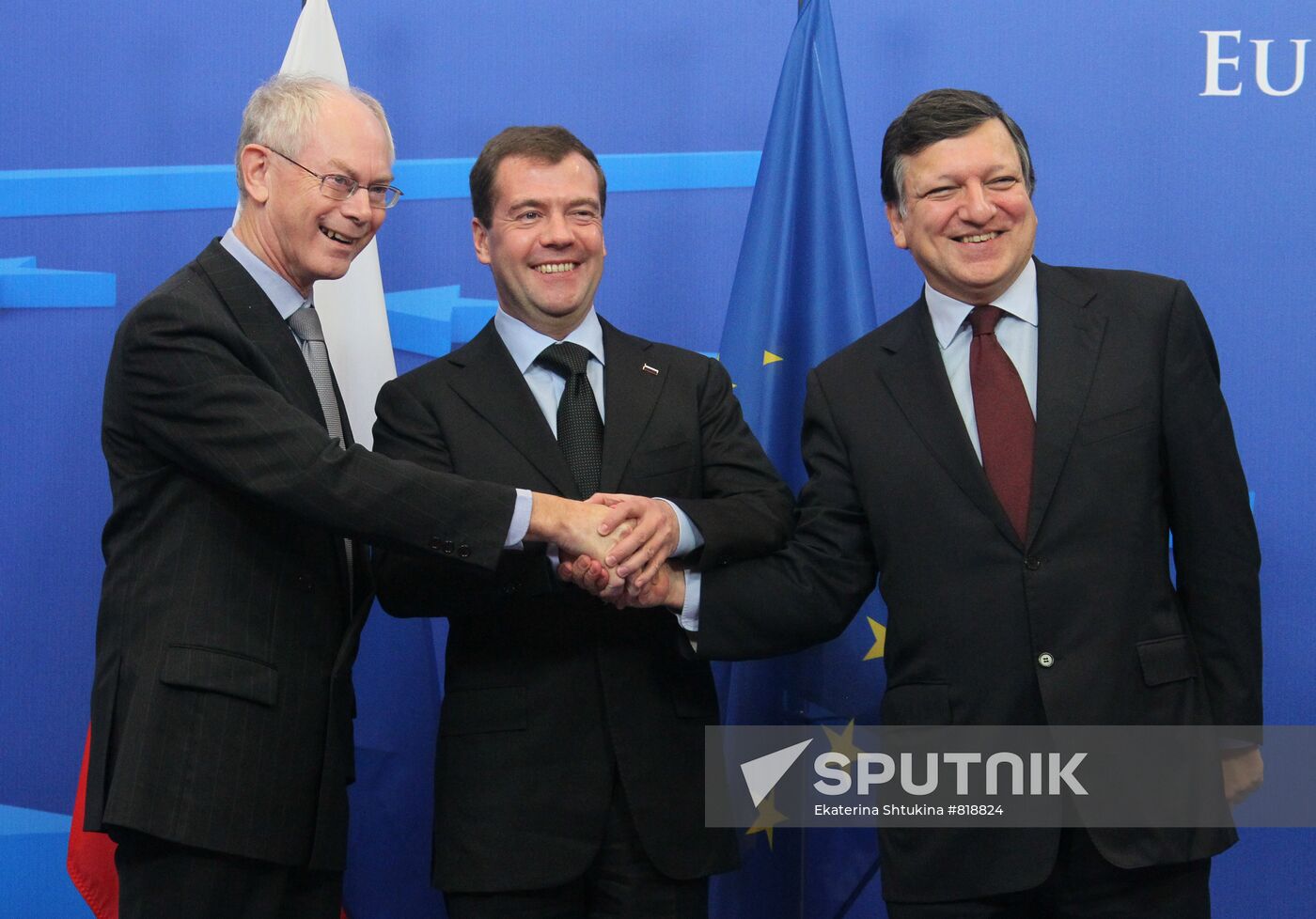 Dmitry Medvedev arrives in Brussels for Russia-EU summit
