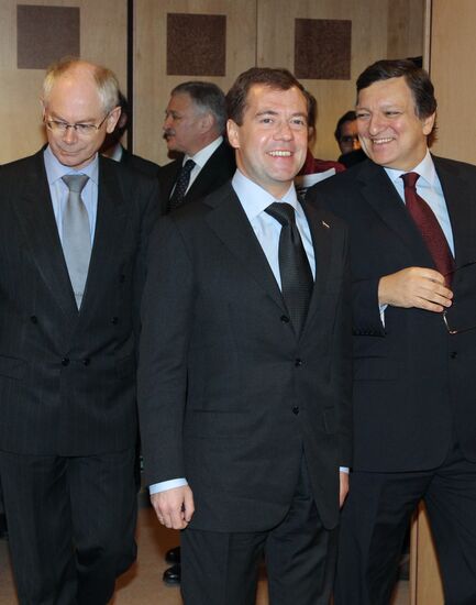 Dmitry Medvedev arrives in Brussels for Russia-EU summit