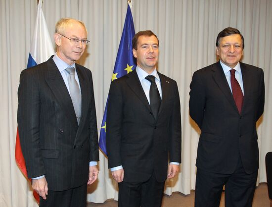 Dmitry Medvedev arrives in Brussels for Russia-EU summit