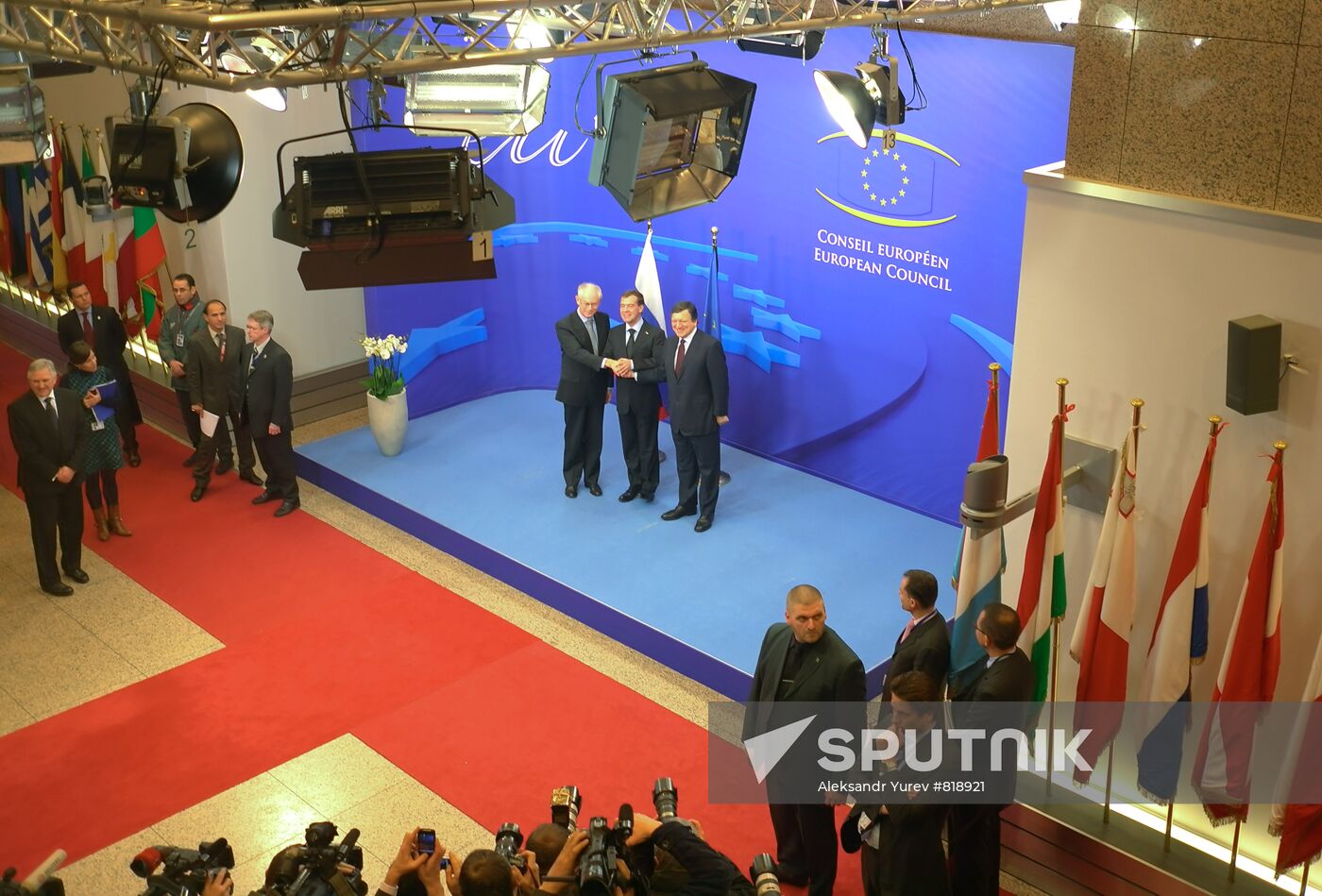 Dmitry Medvedev arrives in Brussels for Russia-EU summit