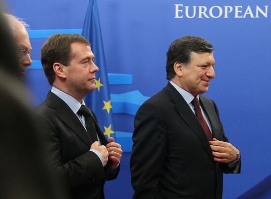 Dmitry Medvedev at Russia-EU summit