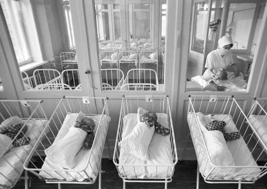 Children's ward in maternity hospital