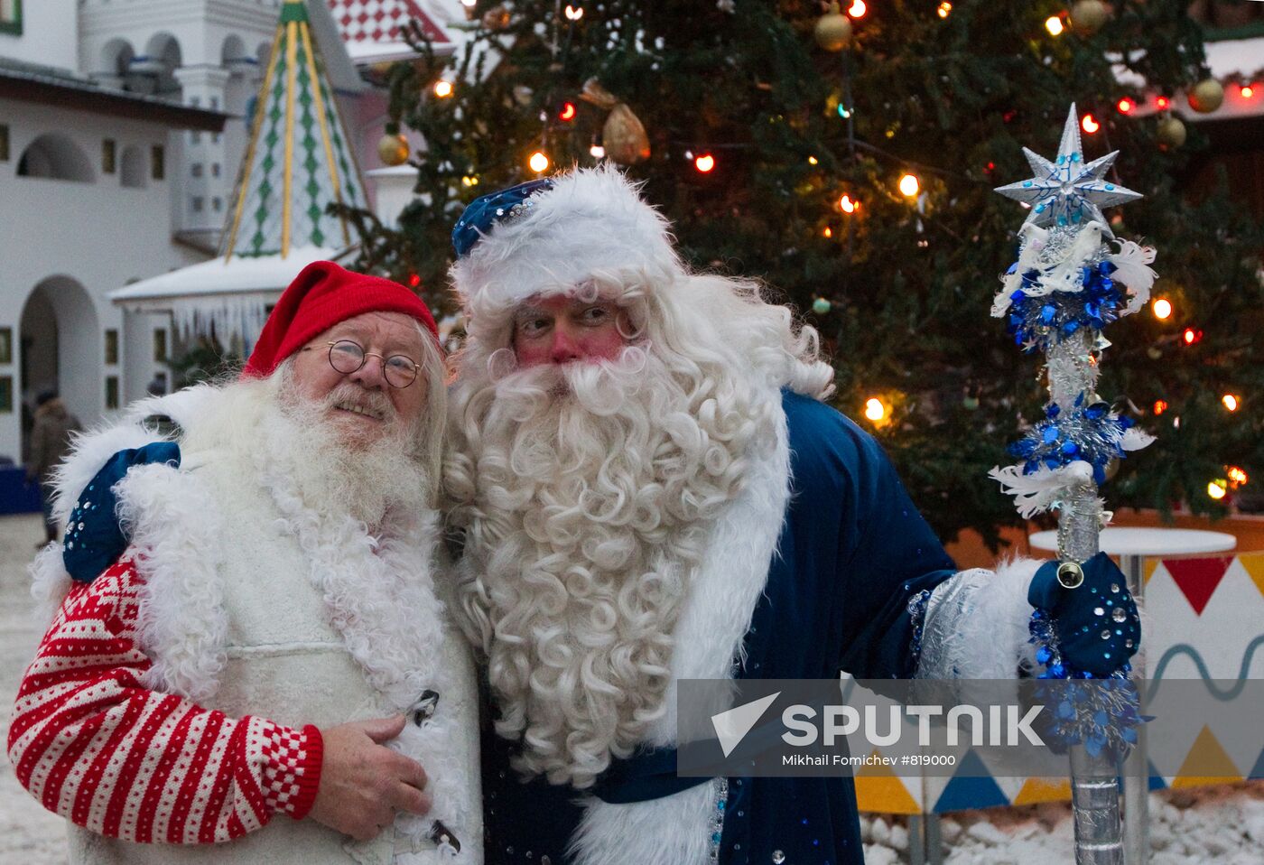 Russian Father Frost and Norwegian Julenissen