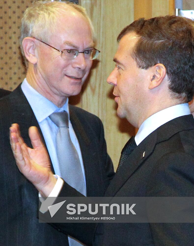 Dmitry Medvedev attends Russia-EU summit in Brussels