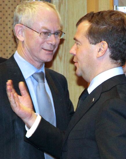 Dmitry Medvedev attends Russia-EU summit in Brussels