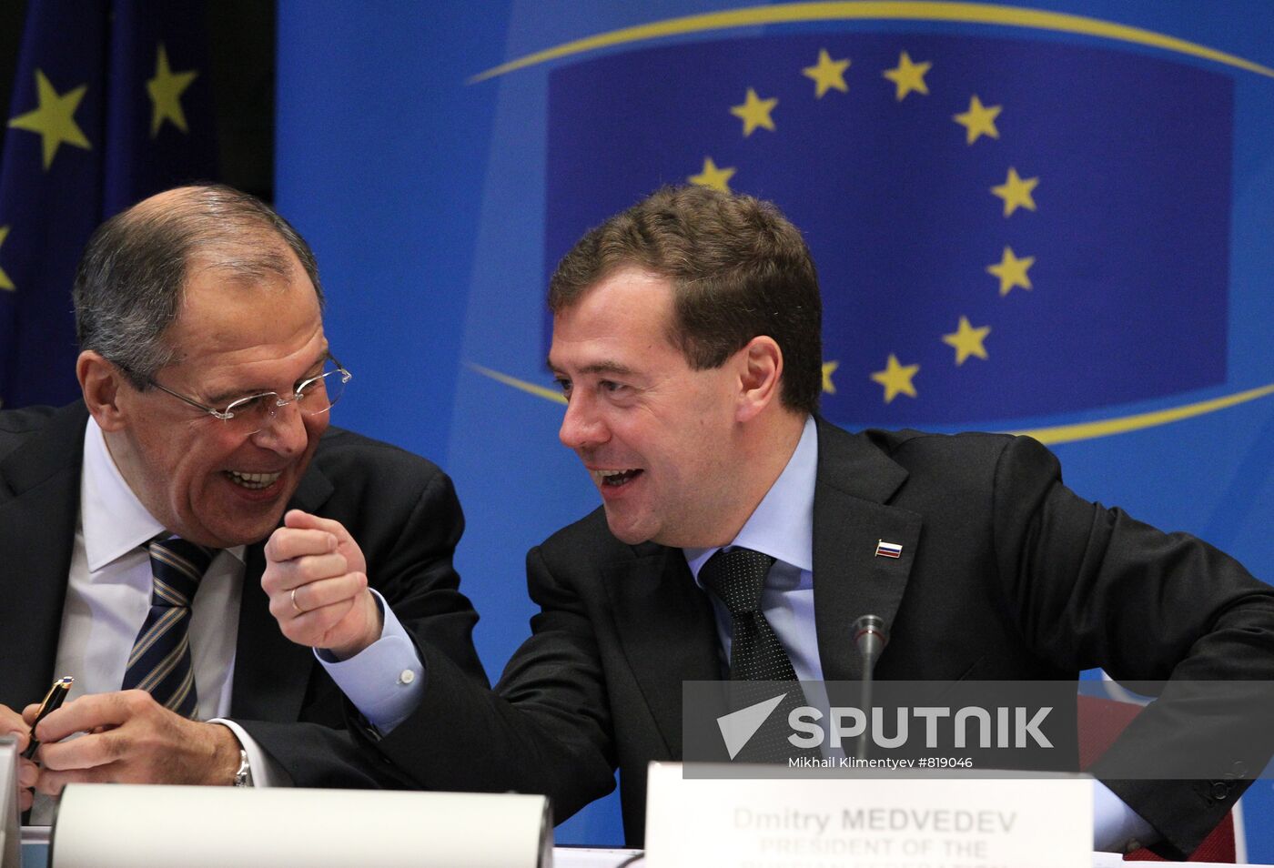 Dmitry Medvedev attends Russia-EU summit in Brussels
