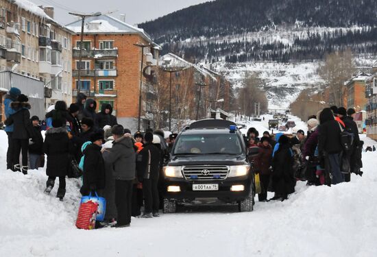 Situation in Vershina Tei town, Khakassia
