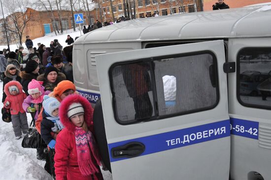 Situation in Vershina Tei town, Khakassia