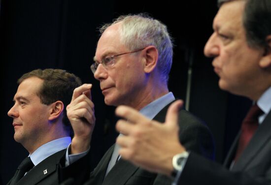 President Medvedev at Russia-EU summit in Brussels