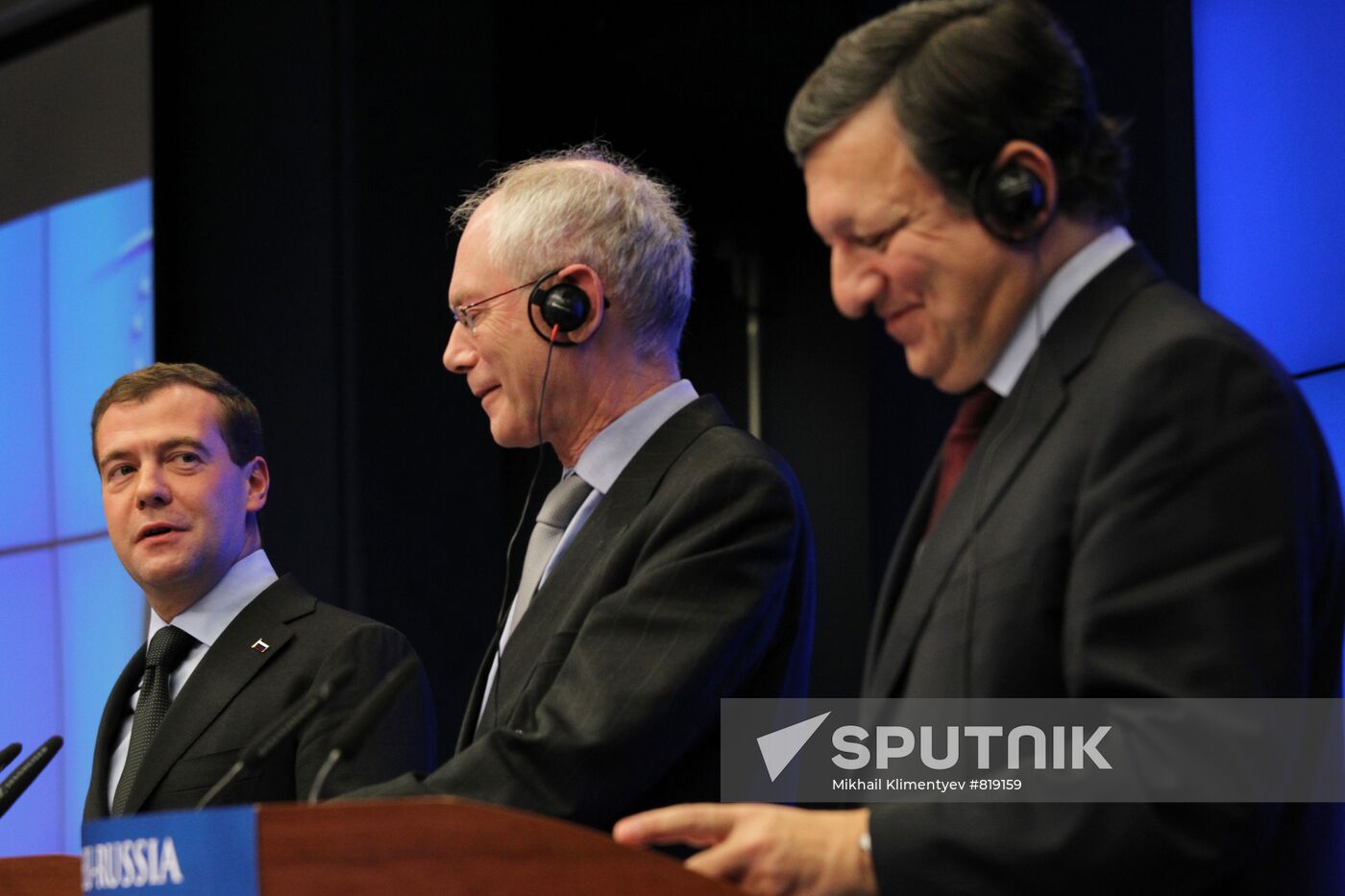 President Medvedev at Russia-EU summit in Brussels