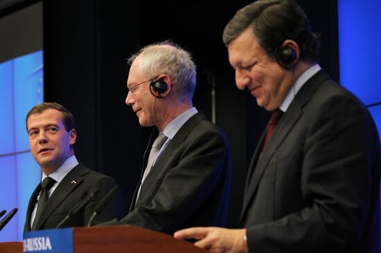 President Medvedev at Russia-EU summit in Brussels