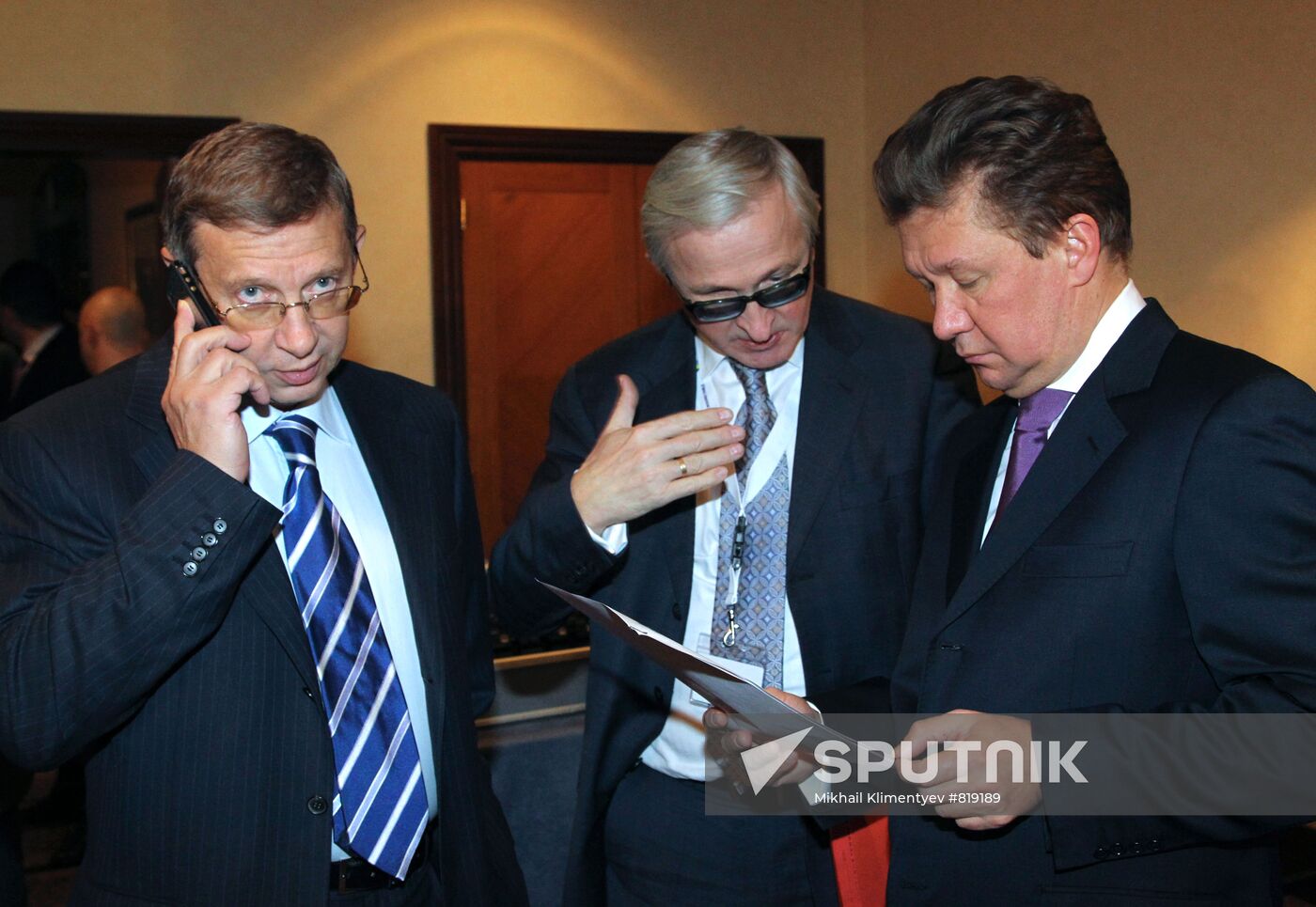 Vladimir Yevtushenkov, Alexander Shokhin, Alexei Miller