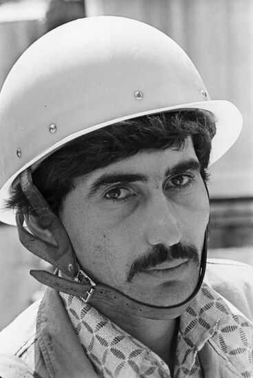 Equipment operator Vladimir Nasydov
