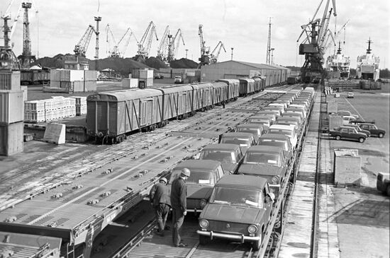 The Riga seaport