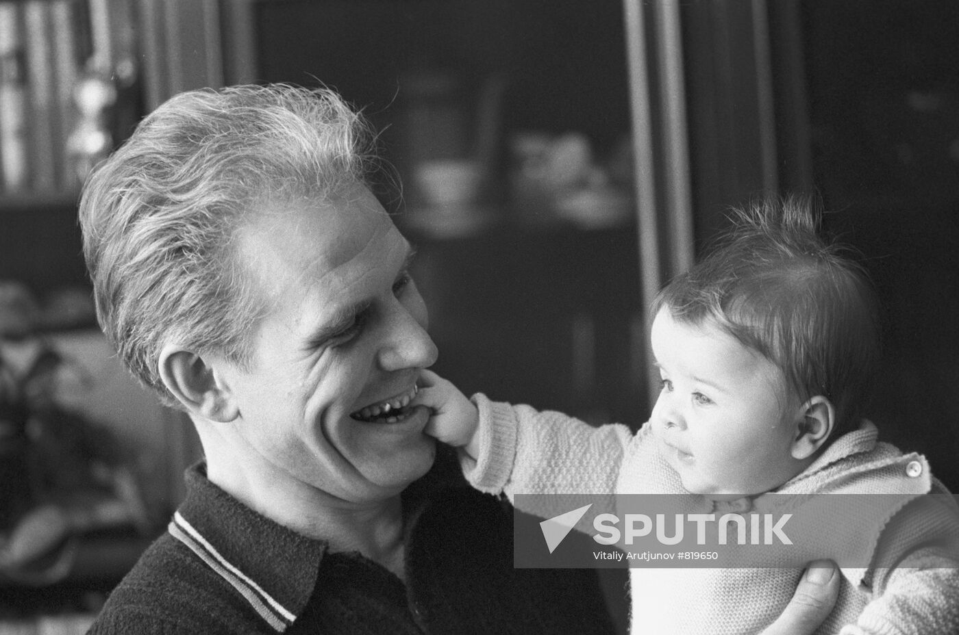 Worker with his grandson