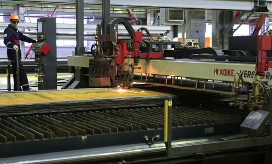 Severstal facility's metal cutting workshop