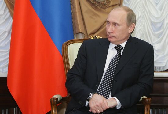 Vladimir Putin meets with François Fillon