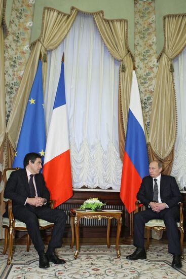 Vladimir Putin meets with François Fillon in Moscow