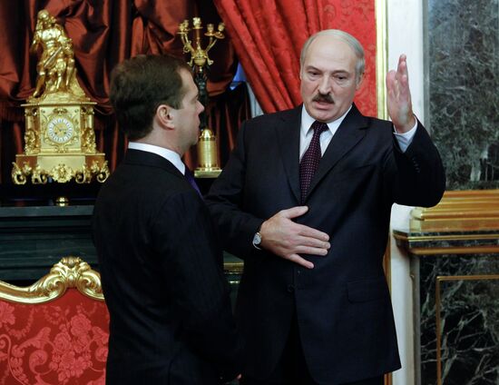 Dmitry Medvedev meets with Alexander Lukashenko