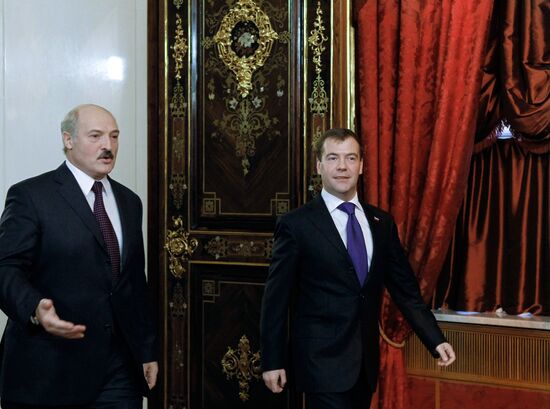 Dmitry Medvedev meets with Alexander Lukashenko