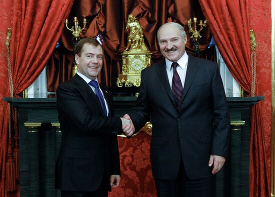 Dmitry Medvedev meets with Alexander Lukashenko