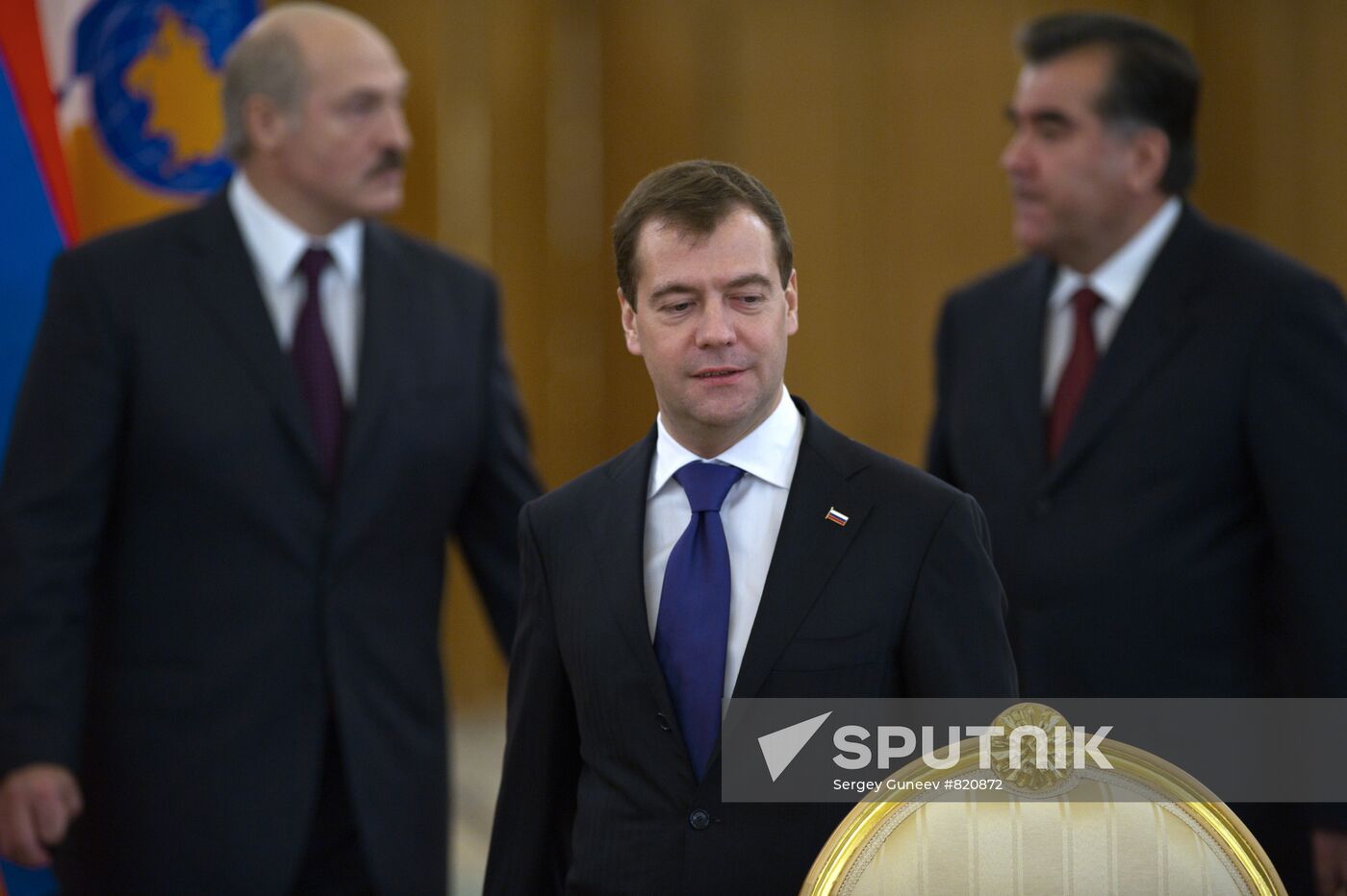 Dmitry Medvedev, Alexander Lukashenko, Enomali Rahmon