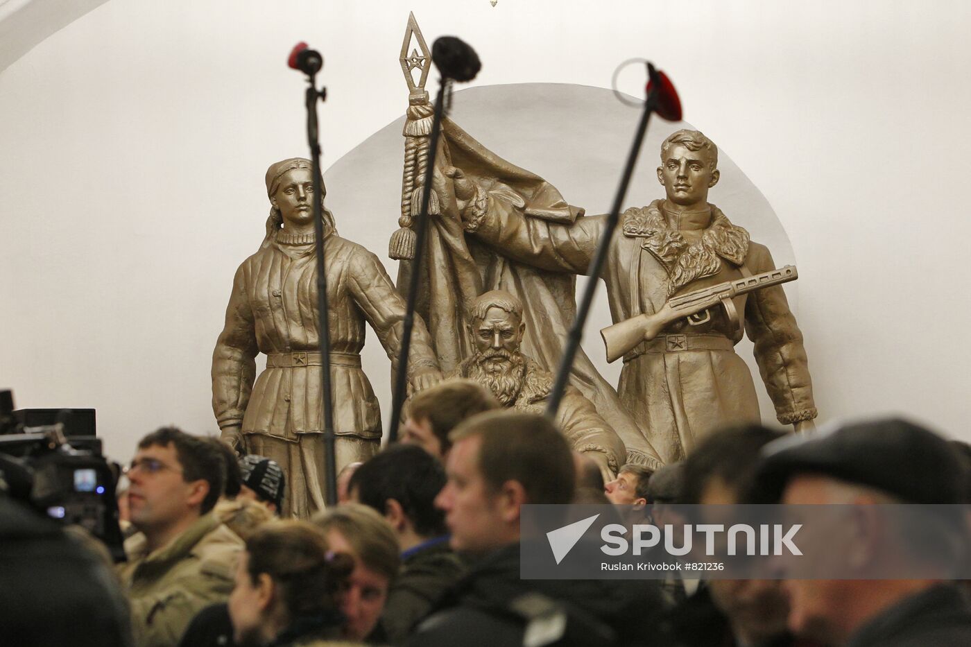 Reopening changeover passage at Belorusskaya metro station