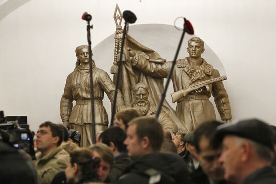 Reopening changeover passage at Belorusskaya metro station
