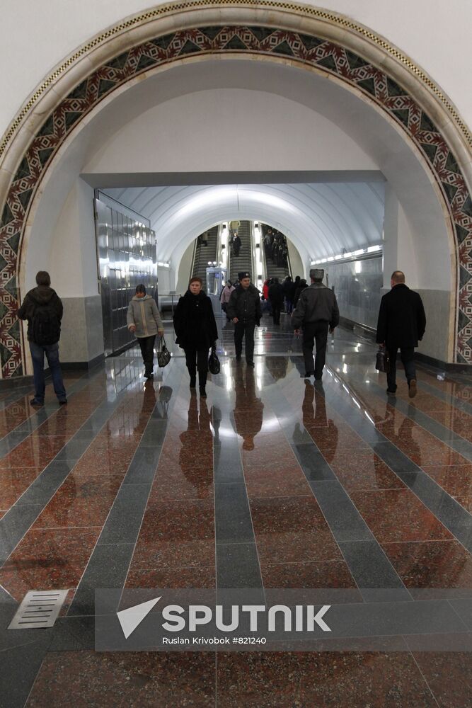 Reopening changeover passage at Belorusskaya metro station