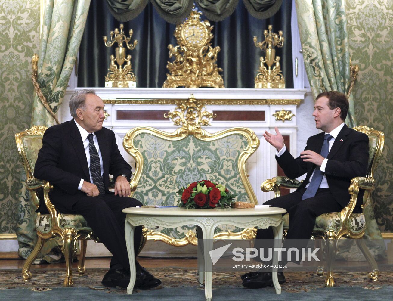 Dmitry Medvedev and Nursultan Nazarbayev