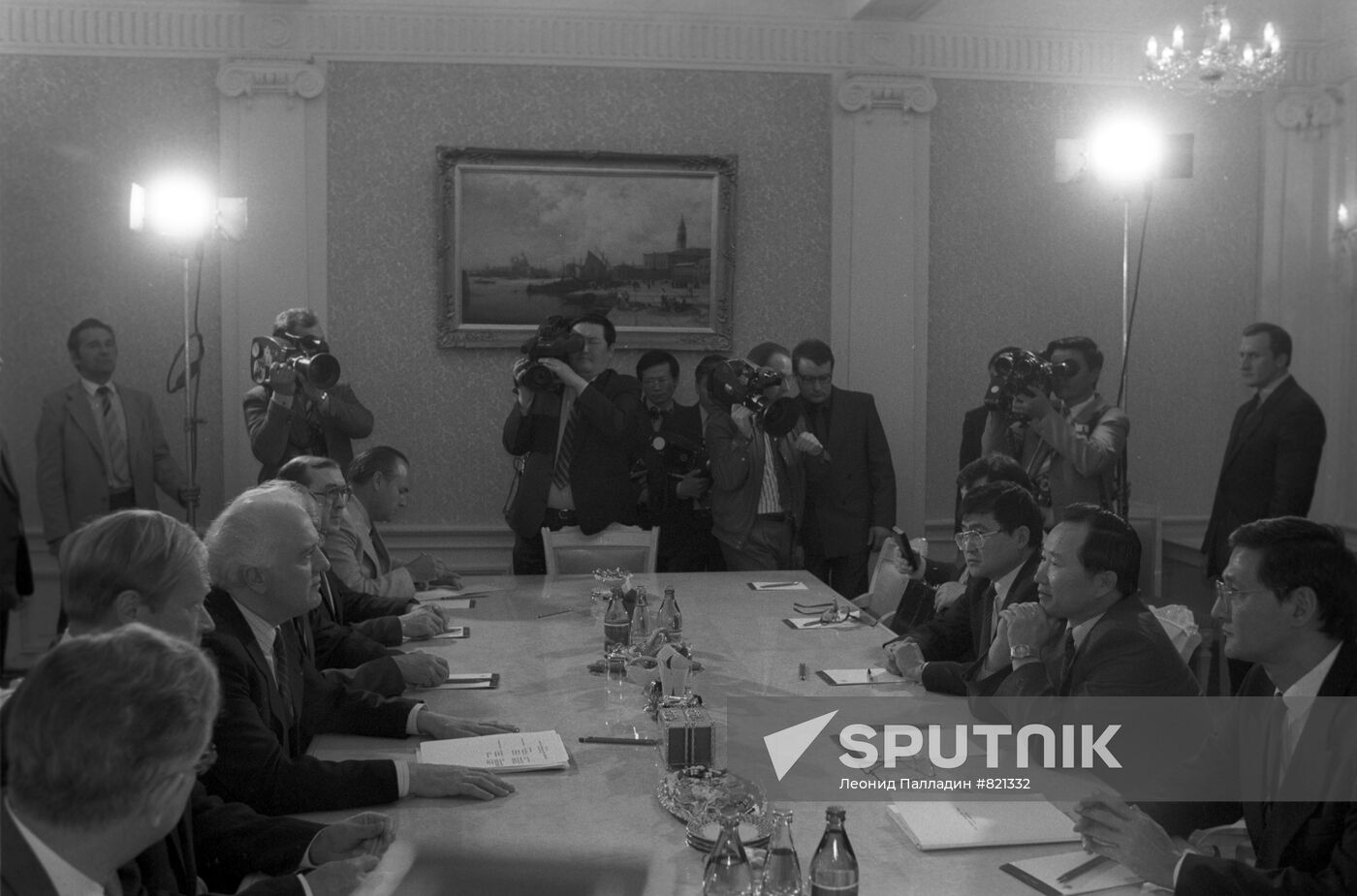 Eduard Shevardnadze and Gombojavyn Ochirbat