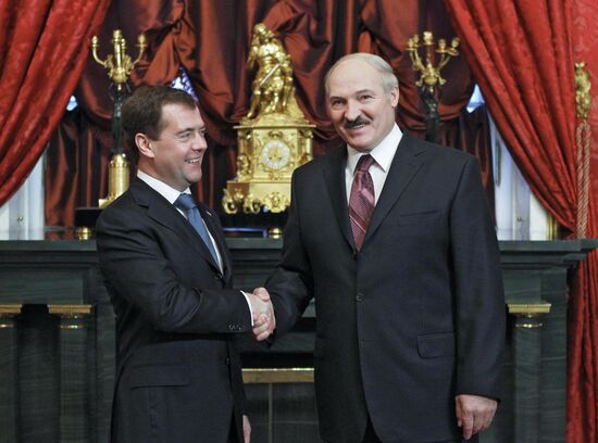 Dmitry Medvedev at CSTO and CIS summits at Kremlin
